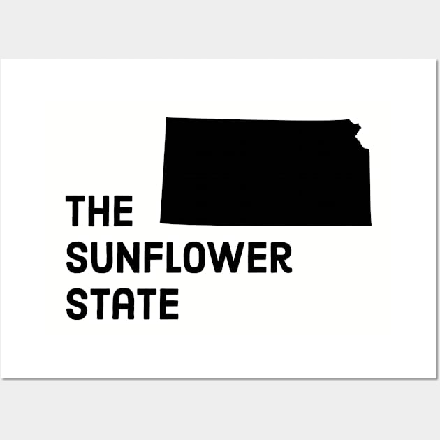 Kansas - The Sunflower State Wall Art by whereabouts